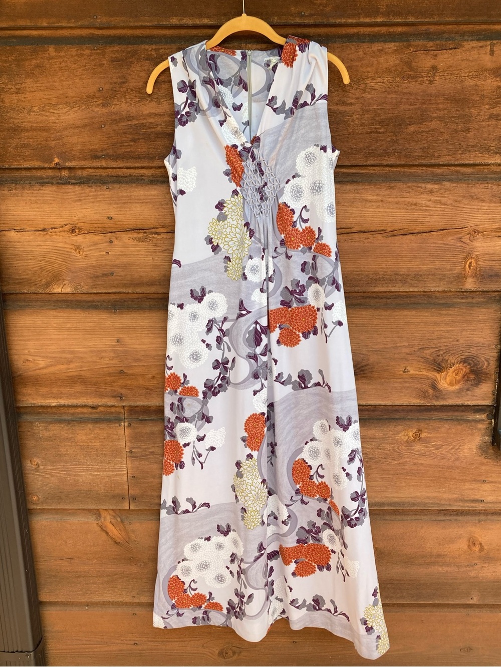 Retro Sleeveless Floral Maxi Dress